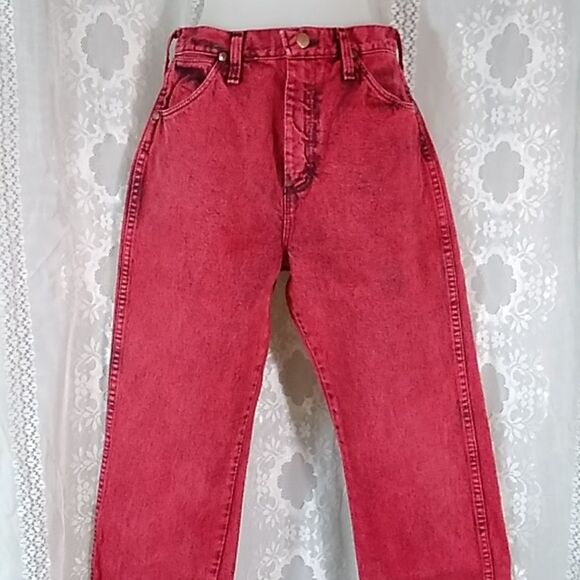 VTG Rate Wrangler 14MWZRE Made In USA 100% Cotton W's Jeans High Waist 7 X 34 - Picture 8 of 16